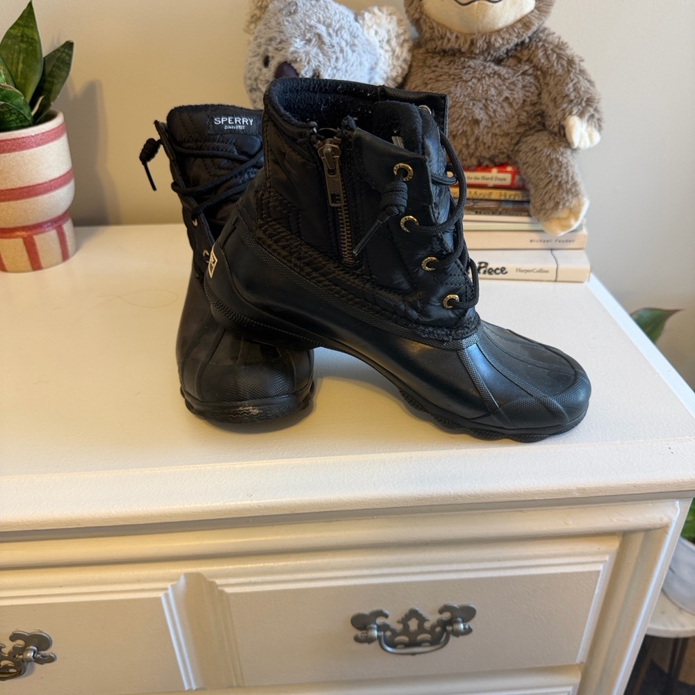 Sperry Black Waterproof Boots